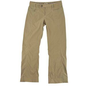 Royal Robbins Womens Beige Outdoor Travel Nylon Stretch Pants Size 8